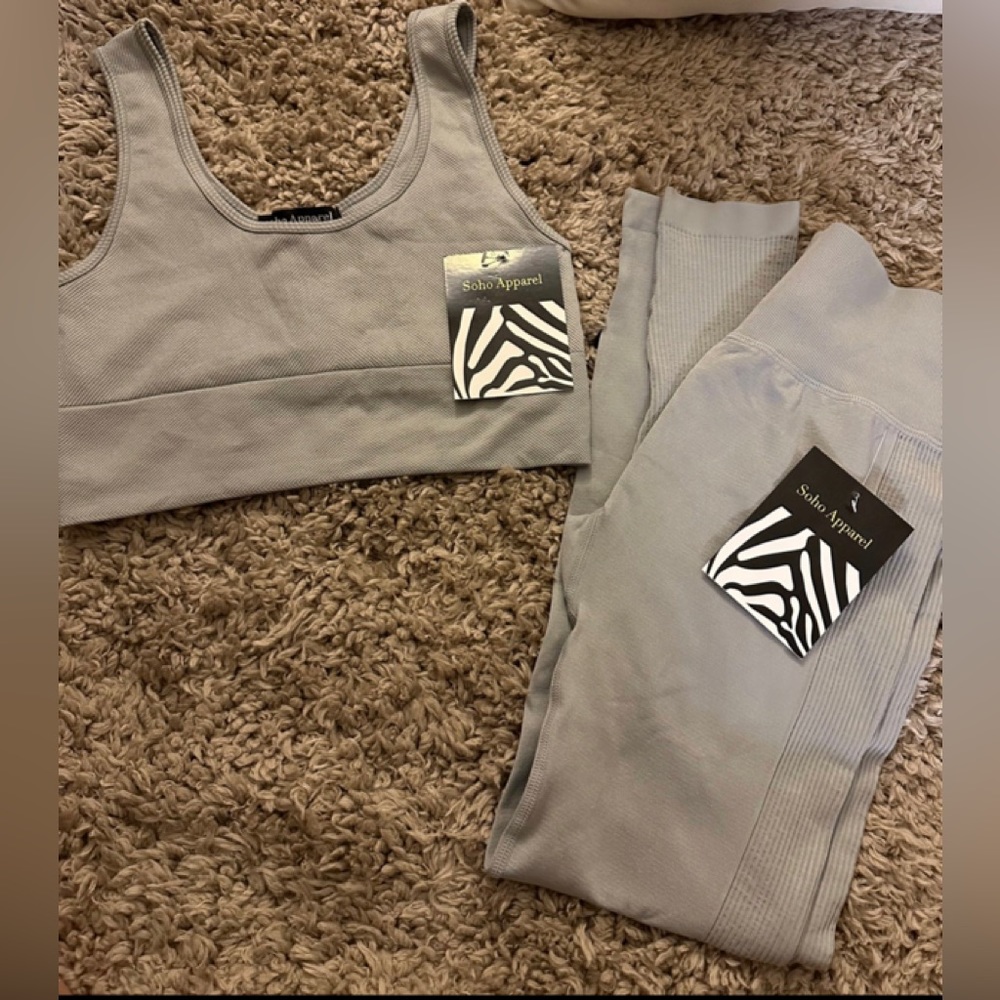 Brand New Grey Workout Set